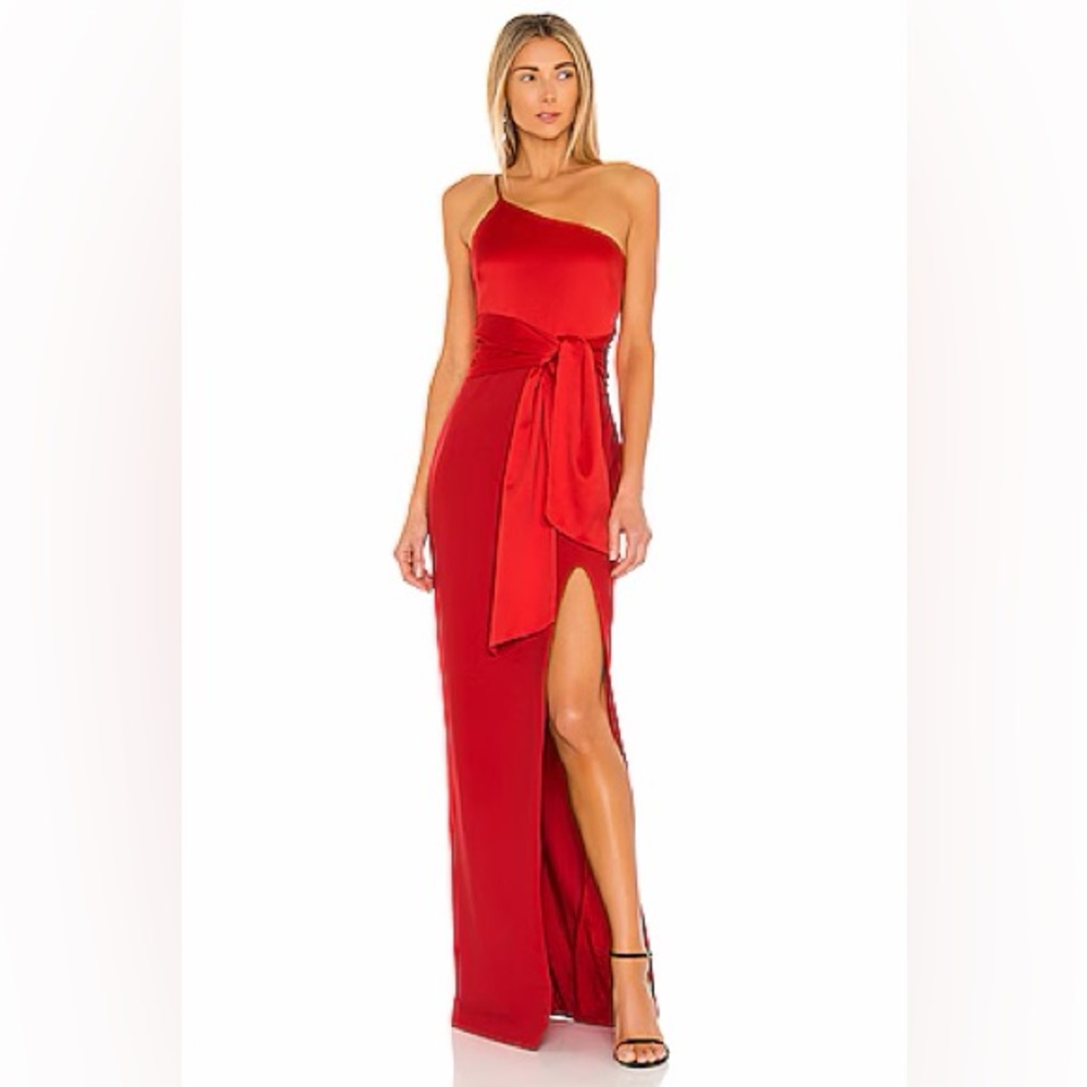 Revolve red gown